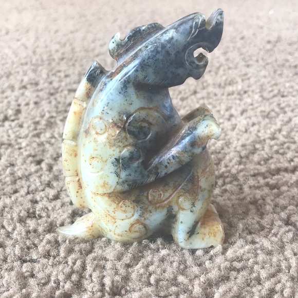 4” jade dragon, EUC - Picture 3 of 5